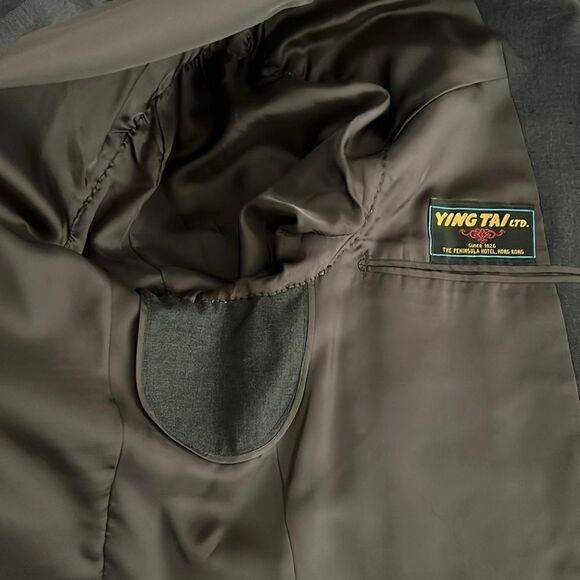 YING & TAI & ERMENEGILDO ZEGNA Wool Suit Jacket Suit Coat - Picture 9 of 12